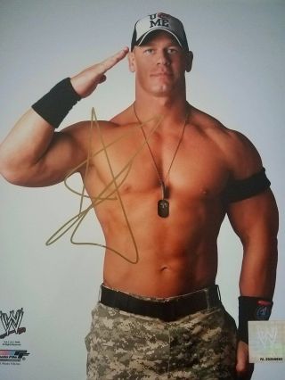 Wwe John Cena Signed Autograph 8x10 Photo Photofile Promo