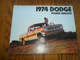 1974 Dodge Power Wagons Sales Brochure - Vintage Mopar