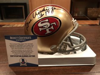 Gene Washington Autographed San Francisco 49ers Throwback Mini Helmet Beckett