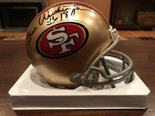 Gene Washington Autographed San Francisco 49ers Throwback Mini Helmet Beckett 3