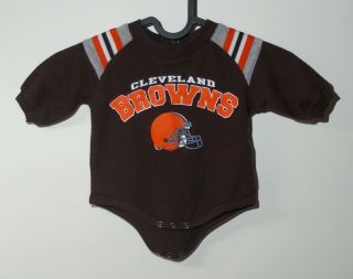 Cleveland Browns One Piece Jumper Infant Baby Size 0 - 3 Months Nfl Team Apparel