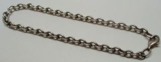 Vintage Sterling Silver Western Rolo Cable Link 8 - 3/4 " Bracelet - Gorgeous,  L@@k