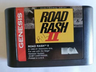 - Vintage - Sega Genesis Games - Road Rash 2 (rare) Cart Only
