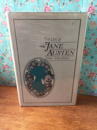 Vintage Book,  The Life Of Jane Austen By John Halperin 1984 Illustrated,  D/j