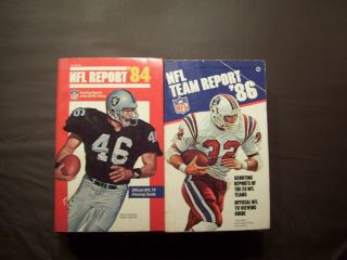 Nfl Report 1984/85/86 Official Preview Schedule Television Guide