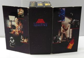 VTG 1990 Star Wars VHS Trilogy Box Set CBS FOX Red Label FAST 3