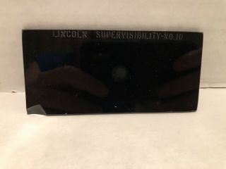 Vintage Lincoln Supervisibility Welding Lens No.  10 Flaws