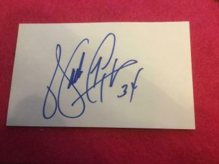 Walter Payton Autographed Signed 3x5 Index Card Chicago Bears