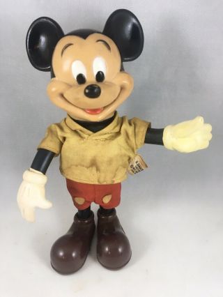 Vintage 1968 R.  Dakin Walt Disney Mickey Mouse Figure 8 " Doll Posable Hong Kong
