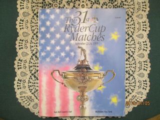 31st Ryder Cup Golf 1995 Oak Hill C.  C.  Program