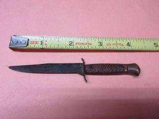 Vintage Toy Dagger / Knife - Metal And Plastic - 4 Inches Long