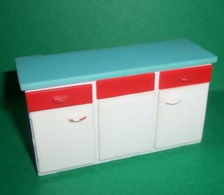 Vintage Dolls House Triang Kitchen Cupboard Unit 16th Lundby Scale