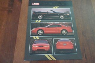1995 Ford Mustang Svt Cobra Dealer Showroom Brochure Spec Sheet Card