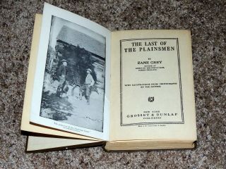 1911 WESTERN ZANE GREY THE LAST OF THE PLAINSMEN HB ILLUSTRATED 3