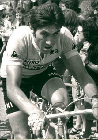 Vintage Photograph Of Eddy Merckx During The Tour De France