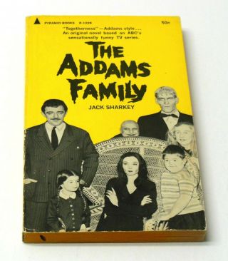 The Addams Family 1965 1st Edition 1st Print Vintage Paperback Book Jack Sharkey