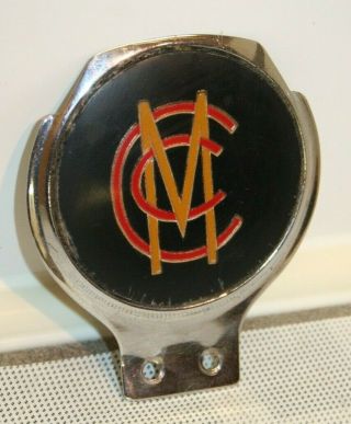 Marylebone Cricket Club - Lords - Mcc Vintage Members Car Grill Badge - Wisden