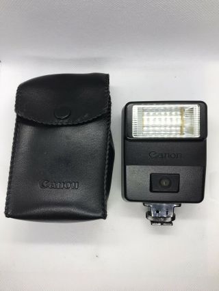 Vintage Canon Speedlite 155a Flash With Case
