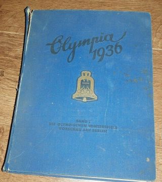 1936 German Winter Olympics Olympiad Olympia Book Photos Illustrations Garmisch