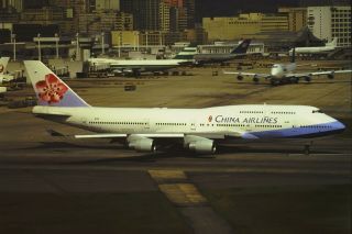 1997 - Hong Kong Photo Slide - China Airlines - B747 - Kai Tak Hkg