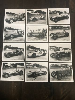 12 Pictures Indianapolis 500 Motor Speedway 1946 - 1949