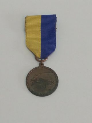 Vintage Soap Box Derby Trophy Medal Ribbon Award