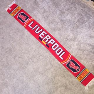 Vintage Liverpool Football Club Soccer Scarf - Great Gift / Present