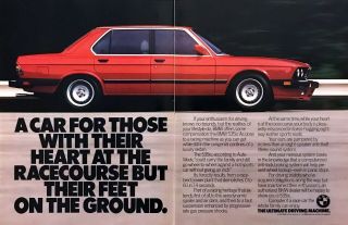 1988 Bmw 535is Luxury Sedan Photo " Knows No Bounds " 2 - Page Vintage Print Ad