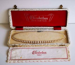 Vintage 1950’s Elizabethan Faux Pearl Necklace