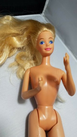 Vintage 1985 Mattel Barbie Dream Glow Barbie Doll Nude Taiwan Rare Great Shape