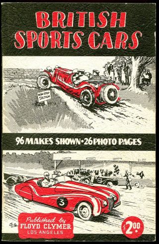1948 British Sports Cars - Gregor Grant 96 Makes Shown 26 Photopgs 225pgs Book Nm
