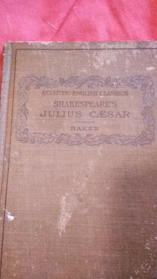 Antique Small Book Eclectic English Classics Shakespeare 