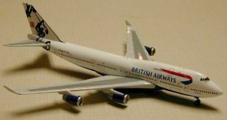 Gemini Jets Gjbaw015 1/400 Boeing 747 - 400 British Airways G - Bnlr Hong Kong Tail