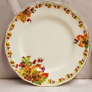 Vintage W H Grindley Cream Petal Autumn Pride Side Plate 1936 - 54 Made In England