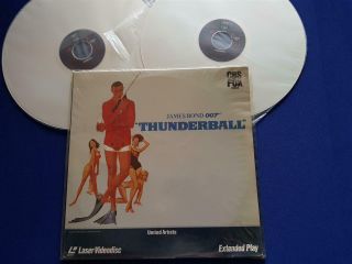 007 James Bond Thunderball Vintage 1983,  1 Laser Disc Cbs Fox Made In Japan