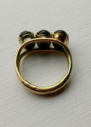 Vintage Art Deco Gold Filled Black Onyx Ring