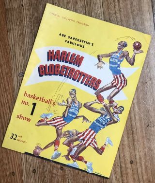 Vintage Harlem Globetrotters Basketball Official Souvenir Program