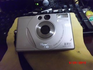 Vintage Canon Power Shot S10 2.  0 Mp Digital Camera - Silver