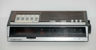 Vintage Emerson Red5710a Digital Alarm Clock Radio Tv Weather Programmable