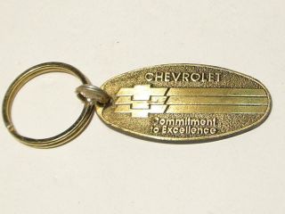 Vintage Chevrolet Commitment To Excellence Keychain