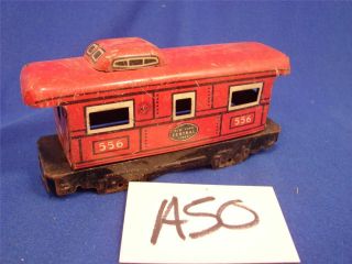 A50 Vintage Marx O Scale Tin Model Train Caboose Car 556 Nyc York Central