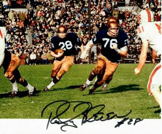 Rocky Blier Notre Dame Fighting Irish Signed Autograph 9 X 10 Picture Photo
