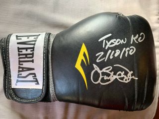 James Buster Douglas Autographs Everlast 14 Oz Boxing Glove Inscribed " Tyson Ko "
