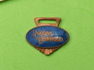 Vintage Royal Enfield Motorcycle Car Key Fob For Keyring