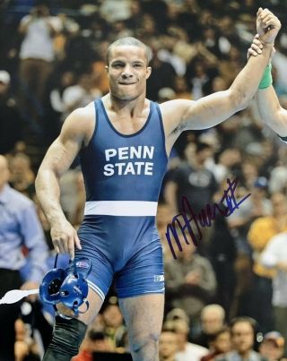 Mark Hall Hand Signed 8x10 Photo Penn State Wrestling Authentic Rare Autographed