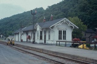 Marlington West Virginia C&o Stations 1971 Slide Ektachrome
