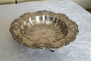 Silver Plated Fruit Dish With White Star Line Flag.  Olympic & Titanic Interest.
