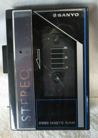 Vintage Sanyo Mgp9 Stereo Cassette Player Walkman &