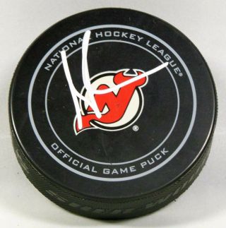 Martin Brodeur Signed Jersey Devils Official Game Puck Autograph 1006215