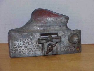 Vintage Flash Mfg.  Co Heavy Duty Box Opener Pat.  No.  1941680 Made In Usa